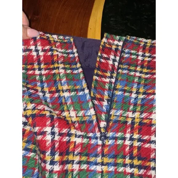 Women’s Vintage Liz Wear Plaid Skirt Size 4 %60 Wool - Picture 5 of 7